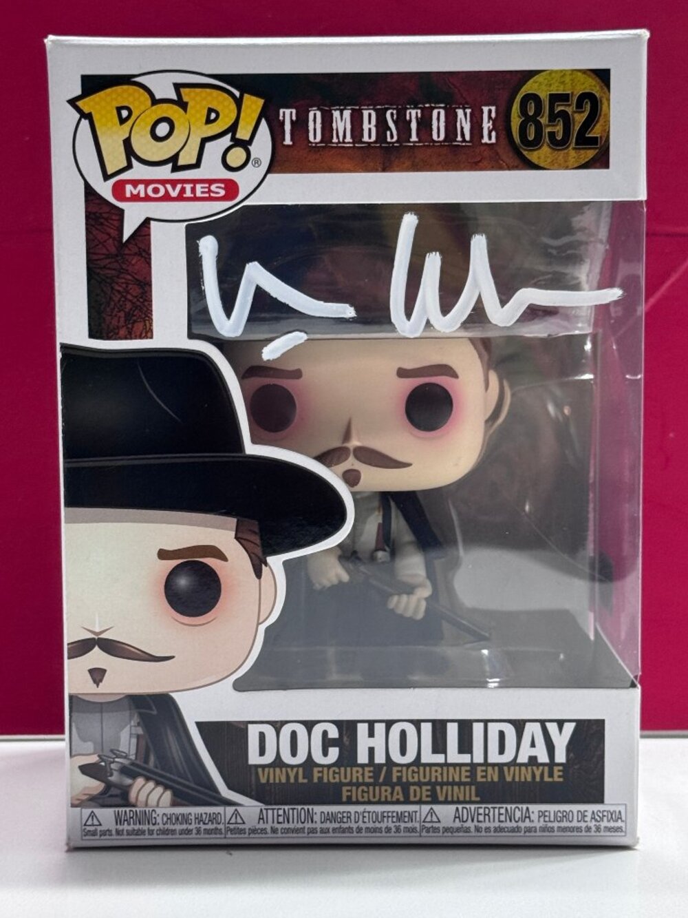 FUNKO POP! Tombstone - DOC HOLIDAY #852 Signed by Val Kilmer COA AUTHENTIC